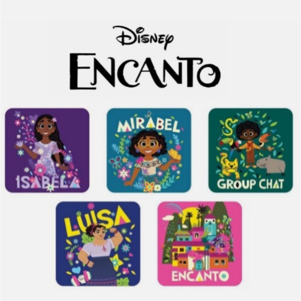 Disney Encanto 5pk Anti-Slip Tub Treads For Bathtub